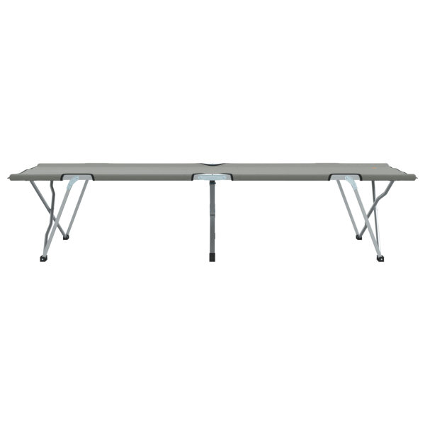 Cama de Camping Plegable Gris Aluminio Grande Plegable M 5