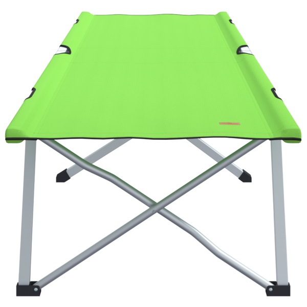 Cama de Camping Plegable Verde Oscuro Metal. Poliéster Individual M 3