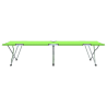 Cama de Camping Plegable Verde Oscuro Metal. Poliéster Individual 5