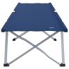 Juego de Cama de Camping Plegable Azul Tela y Metal Compacto 4