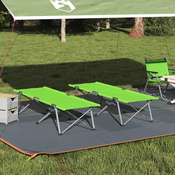 Cama de Camping Plegable Verde oscuro D