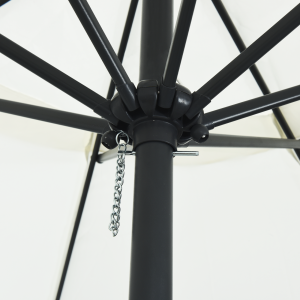 Guarda-sol 395x245 cm Branco Areia M 4