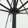 Paraguas de Jardín  ø395x245 cm Blanco Arena 4
