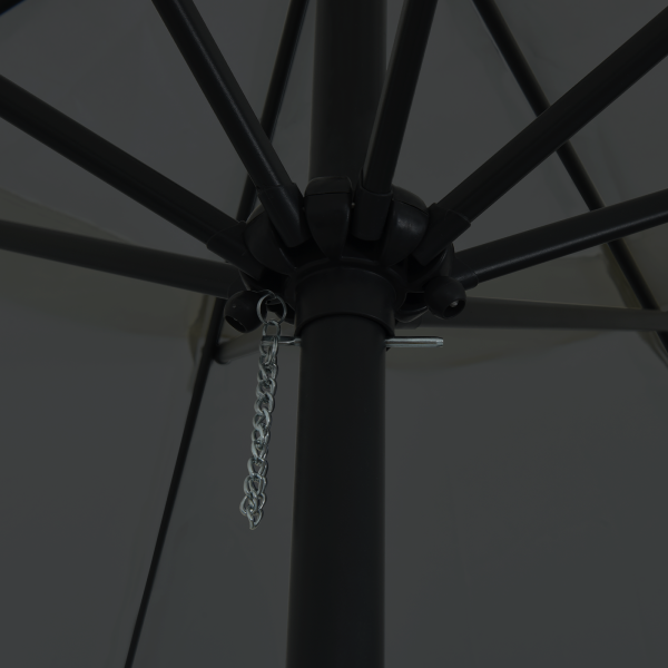 Paraguas de jardín  ø395x245 cm Antracita M 4