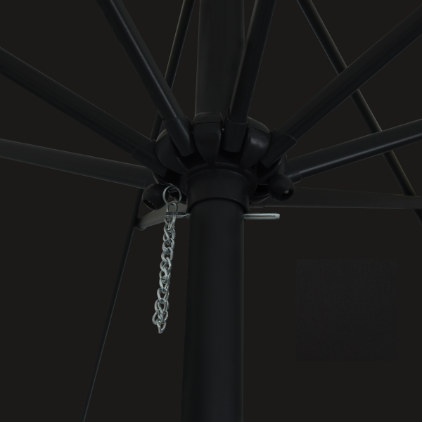 Parasol ø395 x 245 cm Preto M 4