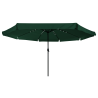 Guarda-Sol com Luzes LED 395 cm x 245 cm Verde 2