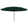 Guarda-Sol com Luzes LED 395 cm x 245 cm Verde 3
