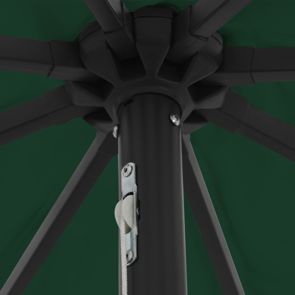 Paraguas de Jardín  con Luces LED ø395x245 cm Verde M 4