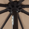 Parasol de Jardín  con Luces LED Ø395x245 cm Taupe 5