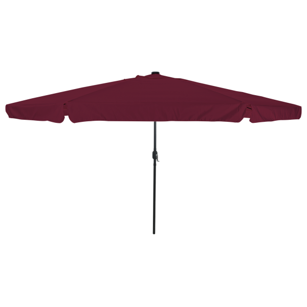 Parasol de jardín  con luces LED ø395x245 cm Rojo Burdeos D