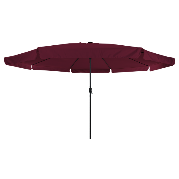 Parasol de jardim com luzes de LED. 395 x 245 cm. vermelho bordô M 4