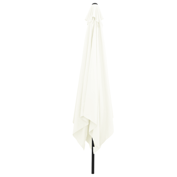 paraguas cuadrado  295x245 cm blanco arena M 3