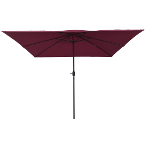 Guarda-sol Quadrado 295x245 cm Vermelho Bordeaux H