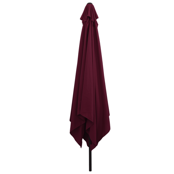 Guarda-sol Quadrado 295x245 cm Vermelho Bordeaux M 3