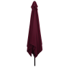 Guarda-sol Quadrado 295x245 cm Vermelho Bordeaux 3