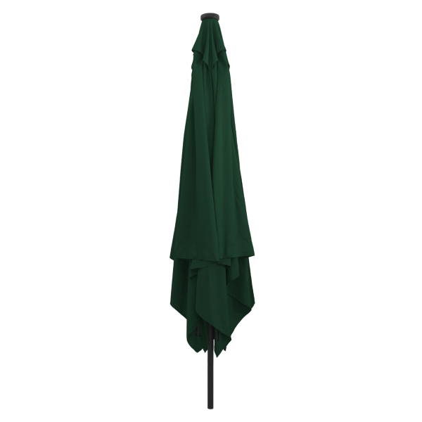 Guarda-Sol Quadrado com Luzes LED 295 x 245 cm Verde M 2