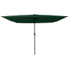 Guarda-Sol Quadrado com Luzes LED 295 x 245 cm Verde 3