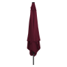 Guarda-sol com Luzes LED 295x245 cm Vermelho Bordeaux 2