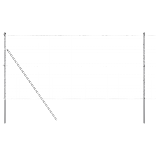 postes de cerca  13 pcs Ø32 mm 200 cm acero galvanizado M 2
