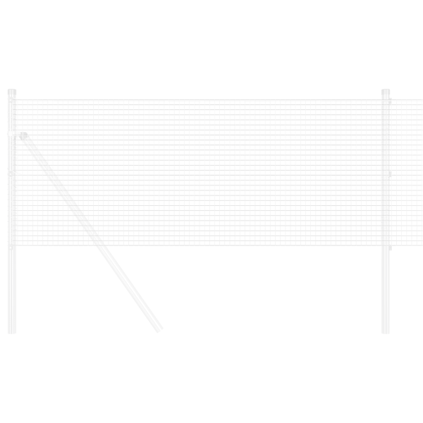 Cerca de Alambre Soldado 0.8x10 m Acero Galvanizado M 3