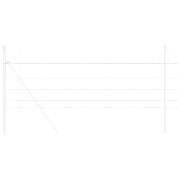 Cerca de Campo 0.8x25 m Acero Galvanizado M 3