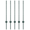 Postes de Cerca  5 pcs U-Channel Verde 80 cm Acero 2