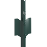 Postes de Cerca com 5 pcs U-Channel Verde 80 cm de Aço 4