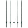 Postes de Cerca 5 pcs U-Channel Verde 140 cm Acero 2