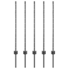 Postes de Cercas  10 pcs U-Channel Gris 100 cm Acero 2