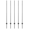 Postes de Vallas  10 pcs U-Channel Gris 140 cm Acero 2