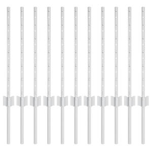 Postes de Cerca - 11 pcs em U - 60 cm de Aço Galvanizado H