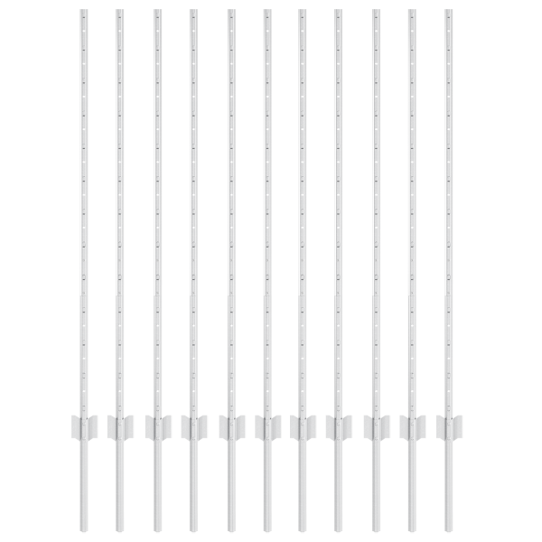 Postes pra cerca - 22 pcs em canal U. 120 cm. aço galvanizado M 2