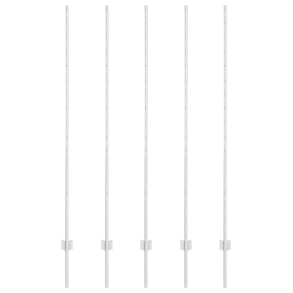 Postes de Cercas  10 pcs U-Channel 150 cm Acero Galvanizado M 2