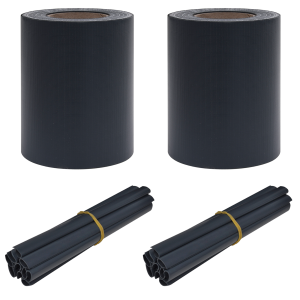Pantallas de Privacidad Jardín 2 pcs PVC 35x0.19 m Gris Oscuro Mate H