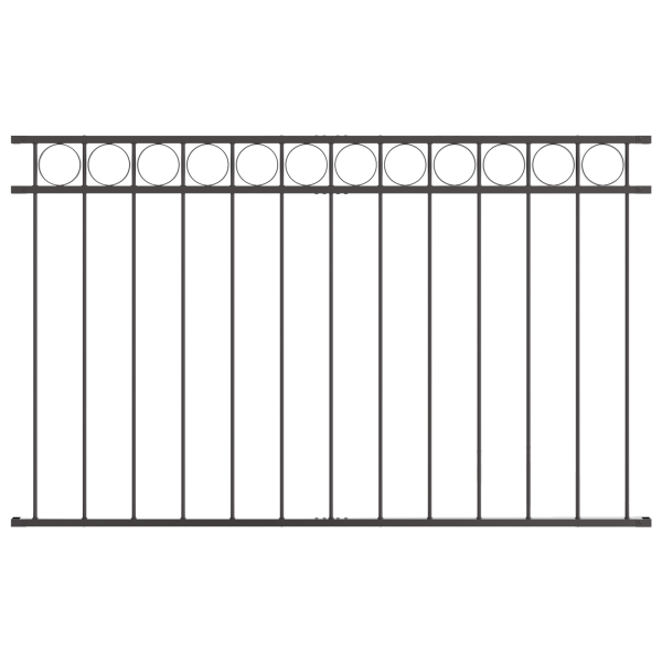 Panel de Cercado  Gris 1.7x1 m de Acero M 2