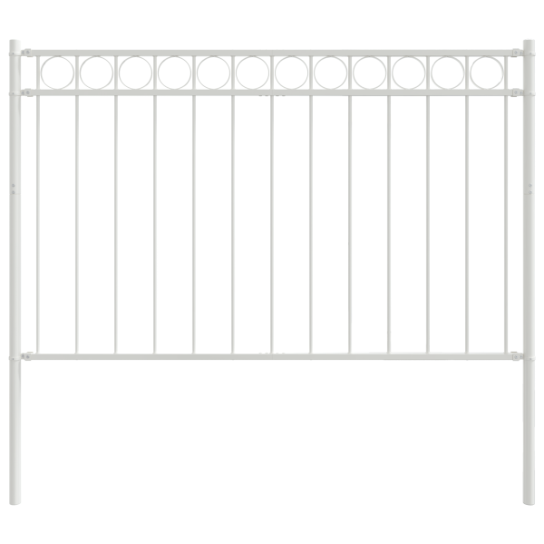 Cerca de Jardim  Branca 1.7x0.8 m em Aço M 2