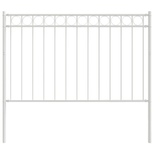 Cerca de Jardín Blanca VidaXL 1.7x1 m de Acero H