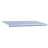 Toldo Retrátil with Manual Azul e branco 6 x 3 m Tecido e metal 3