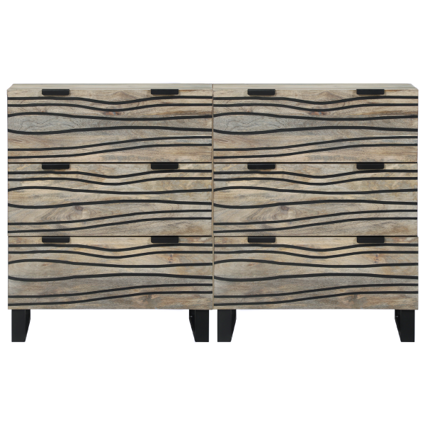 Aparadores com gaveta Outros com armazenamento 2 pcs Branco 60 x 33.5 x 75 cm M 4