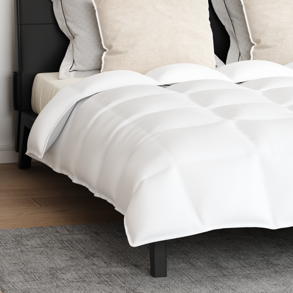 Edredón Otro con almohada 3 pcs Blanco 240 x 200 cm Plumas M 5