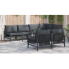 Conjunto de sofá de jardín 7 pcs Antracita 320 x 160 x 71 cm 4