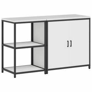 Juego de Almacenamiento de Cocina 2 pcs Blanco 150 x 50 x 92 cm H