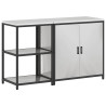 Juego de Almacenamiento de Cocina 2 pcs Plata 150 x 50 x 92 cm 2