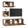 Set de TV Otro 4 pcs Madera envejecida 60 x 30 x 30 cm 3