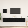 Set de TV Otro con almacenamiento con puerta 4 pcs Roble negro 60 x 30 x 30 cm 1