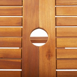 Mesa de jardim dobrável 135x85x75 cm madeira de acácia maciça H