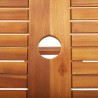 Mesa de jardim dobrável 135x85x75 cm madeira de acácia maciça 2