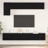 Conjunto de mueble de TV 5 pcs Roble negro 100 x 30 x 30 cm 1