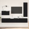 Conjunto de mueble de TV 4 pcs Roble negro 30.5 x 30 x 110 cm 1