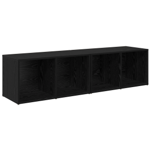 Conjunto de móvel de TV 2 pcs Carvalho Preto 37 x 35 x 107 cm H